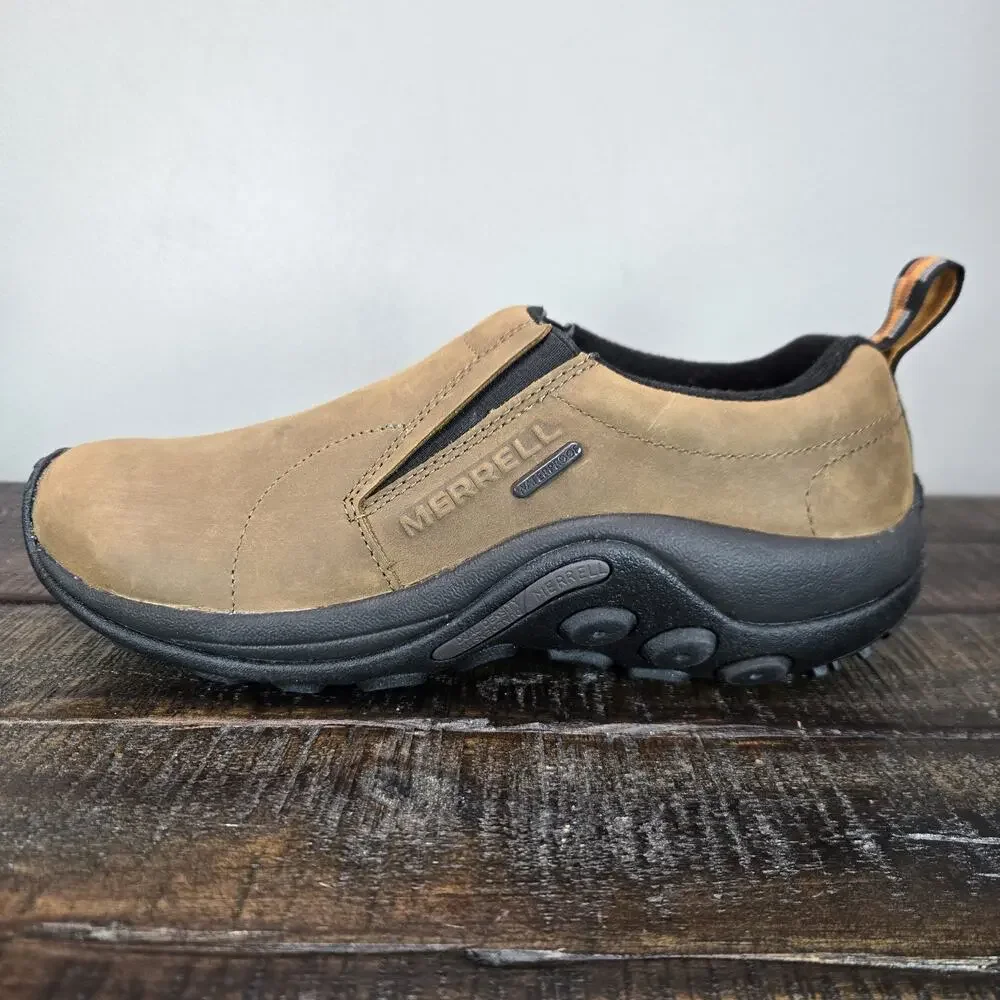 Merrell Jungle Moc Mens Size 7.5 M Casual Slip On Shoe Loafer Brown Leather